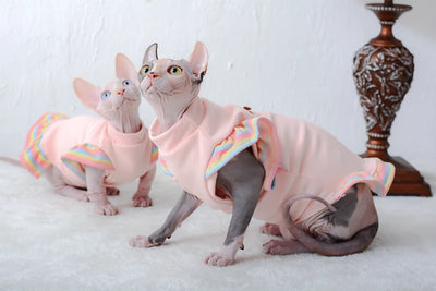Ropa para Mascotas con Manga Volante de Terciopelo - Antideshedding - Image 16