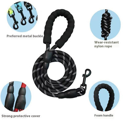 Red and black dog harness with reflective strips, adjustable straps, and a top handle for secure pet control. - Image 40