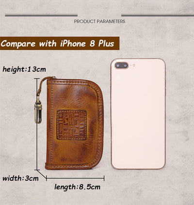 Estuche Multifuncional para Llaves de Cuero Curtido al Vegetal - Gran Capacidad - Image 9