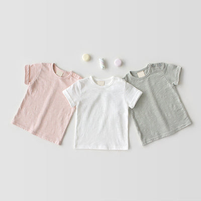 Camiseta Manga Corta Textura Slub Transpirable