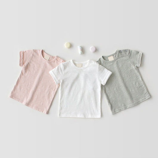Camiseta Manga Corta Textura Slub Transpirable