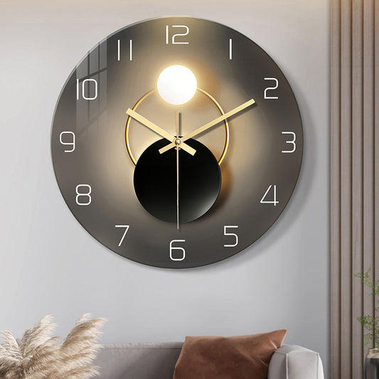 Reloj de Pared de Cristal Templado Silencioso para Sala - Image 2