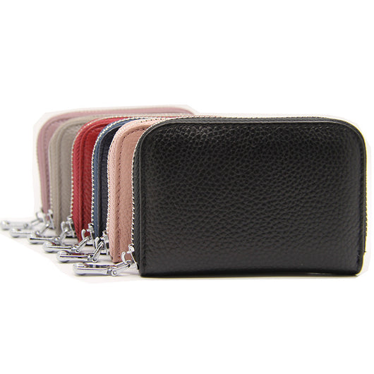 Billetera Compacta de Cuero Genuino con Protección RFID para Mujer - Image 24