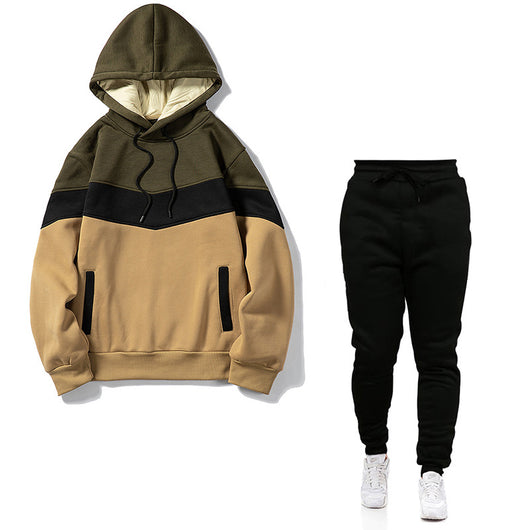 Conjunto Deportivo Holgado para Hombre con Capucha - Sudadera y Pantalón Otoño - Image 4