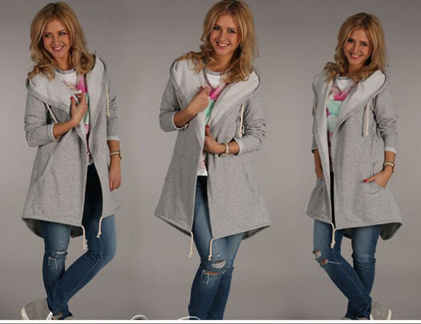 Sudadera para Mujer con Capucha y Mangas Largas
