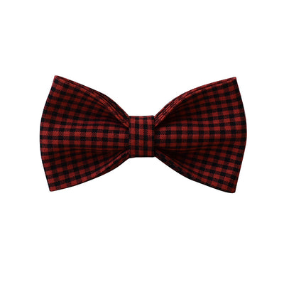 Accesorios de Algodón a Cuadros Rojo y Negro con Herrajes - Image 23