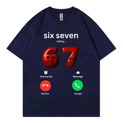 Playera 67 Llamando - Diseño Cómico Unisex - Image 8