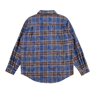 Camisa a Cuadros Desgastada para Hombre - Image 3