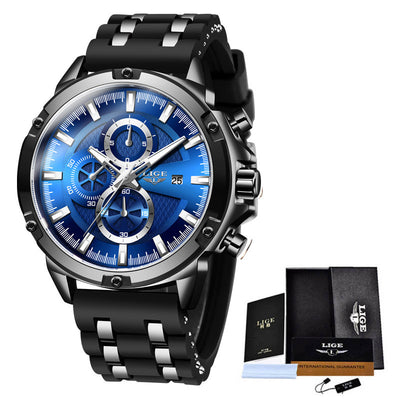 Reloj Deportivo para Hombre Cuarzo Correa Silicona Resistente al Agua - Image 4
