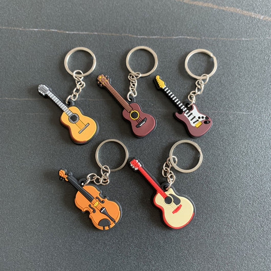 Llavero Guitarra de Silicona - Accesorio Musical Versátil - Image 34