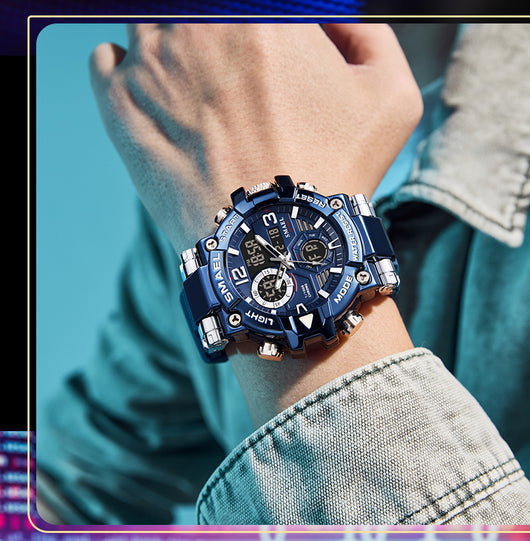 Reloj Deportivo Multifunción Dual Display en Aleación Multicolor - Image 14