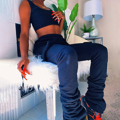 Pantalones de Pana Cintura Alta Casual Versátil para Mujer - Image 10