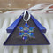 Crystal Snowflake Car Pendant Creative Lady Car Rearview Mirror Pendant Car Interior Jewelry Colorful