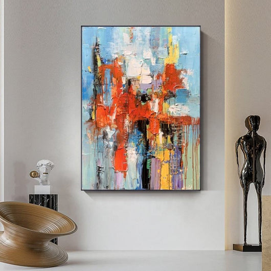 Cuadro Abstracto Moderno en Óleo - Arte Original para Sala de Estar - Image 10