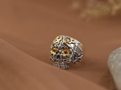 Anillo de Plata S925 Vintage Ajustable para Hombre - Image 13