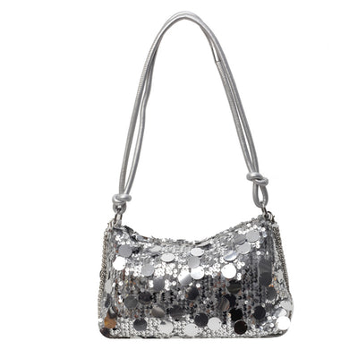 Bolso Bandolera Mujer con Cadena y Lentejuelas Brillantes - Image 6