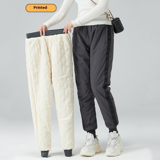 Pantalones Tácticos Impermeables Acolchados con Lana de Cordero para Hombre y Mujer - Image 11