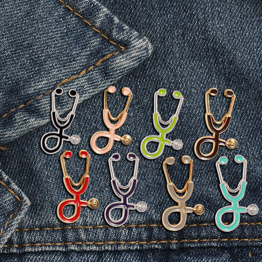 Broche Médico Doctor Who Estetoscopio Colores Cartoon