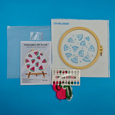 Kit de Bordado Europeo con Motivos de Frutas Tropicales - Image 13