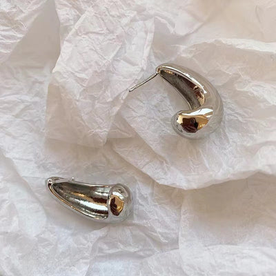 Aretes de Metal con Formas Irregulares - Image 2