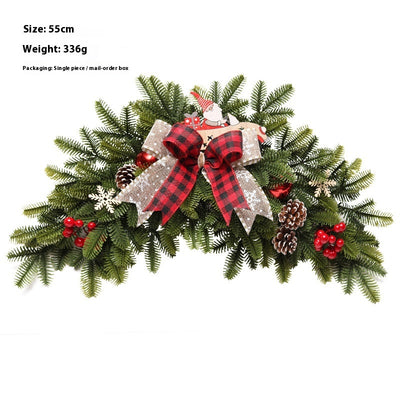 Árbol de Navidad Invertido con Guirnalda de Ratán y Adorno Cuerno - Image 5