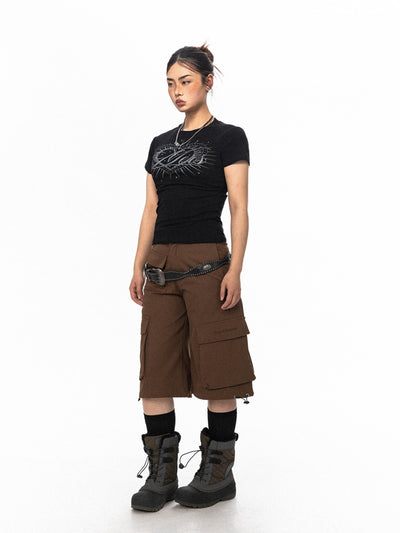Shorts de Trabajo Bordados con Bolsillos - Línea Premium - Image 2