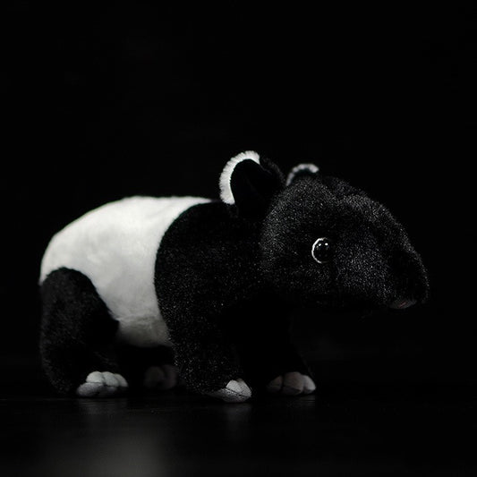 Muñeco Tapir Asiático Realista - Peluche Tapir de Malasia