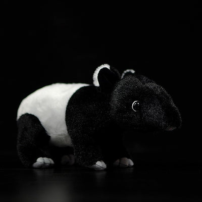 Muñeco Tapir Asiático Realista - Peluche Tapir de Malasia