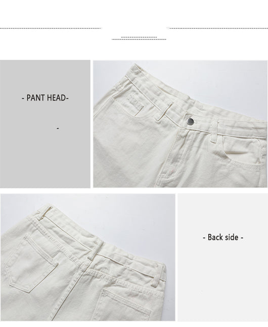 Jeans de Talle Alto Rectos y Anchos para el Día a Día - Image 4