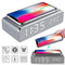 LED Alarm Clock with Wireless Charger, HD Mirror, and Thermometer