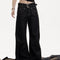 Jeans Rectos Retro Americanos Cintura Alta - Pantalones Casuales Holgados