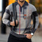 Camisa Casual con Estampado Digital y Cuello Solapa para Hombre