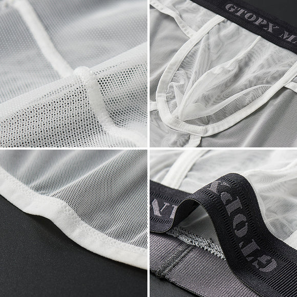 Calzoncillos de Malla Transparente de Seda de Hielo para Hombre