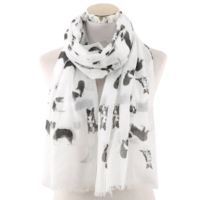 Pañuelo Estampado con Perros para Mujer - Protección Solar Outdoor - Image 6