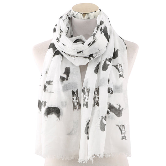 Pañuelo Estampado con Perros para Mujer - Protección Solar Outdoor - Image 6