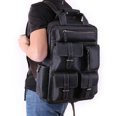 Bolsa de Cuero Crazy Horse Retro para Hombre - Image 8