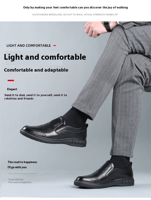 Zapatos Casuales de Cuero para Hombre con Suela Blanda Antideslizante - Image 11