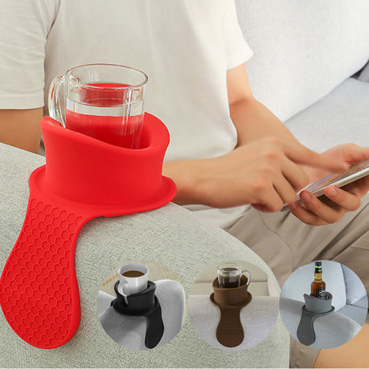 Soporte para Bebidas y Accesorios de Sofá con Brazalete Creativo
