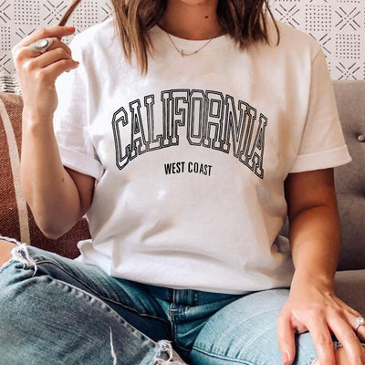Playera Casual Harajuku para Mujer con Estampado Verano - Image 17