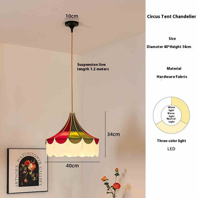 Lámpara de Tela Decorativa Carpa Circense para Habitación Infantil - Image 6