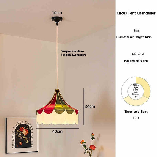 Lámpara de Tela Decorativa Carpa Circense para Habitación Infantil - Image 6
