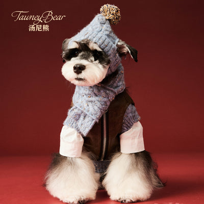 Gorro y Bufanda de Lana para Mascotas - Conjunto Abrigador para Perros - Image 5