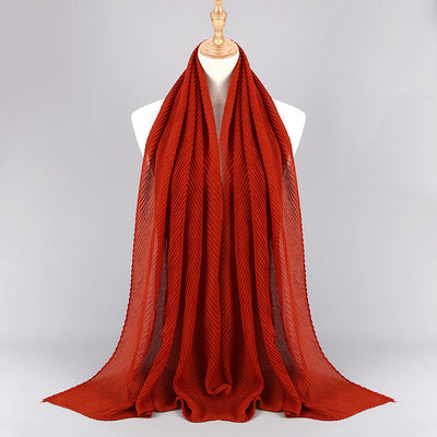 Pañuelo Plisado de Algodón Twill para Mujer - Versátil y Elegante - Image 14