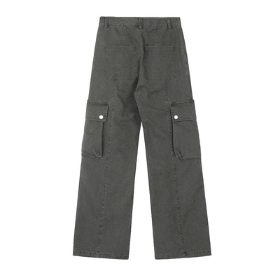 Pantalones Cargo Sueltos Estilo Punk Desgastados para Hombre - Image 13