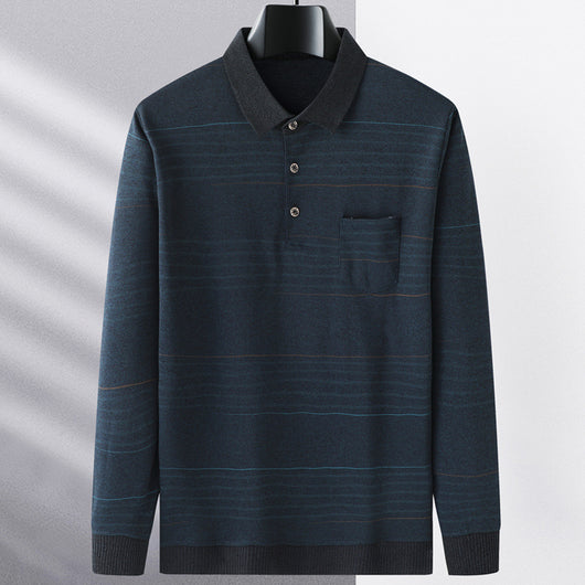 Camiseta Manga Larga Clásica para Hombre Primavera - Image 16