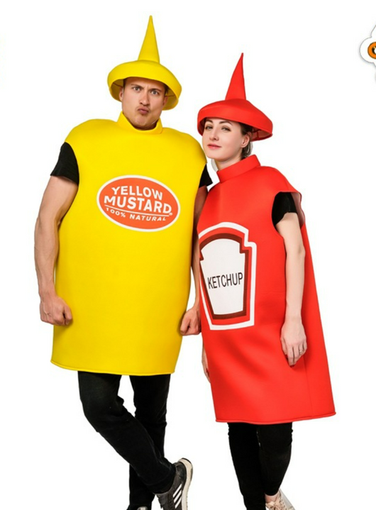 Disfraz de Pareja Salsa de Tomate y Mostaza para Adultos - Image 7