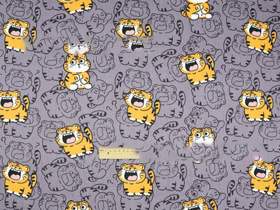 Tela Twill de Algodón Ecológico Little Tiger con Estampado Natural - Image 9