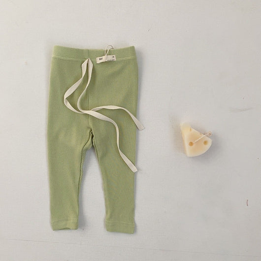 Leggings Elásticos con Cintura Ancha en Colores Pastel - Image 3