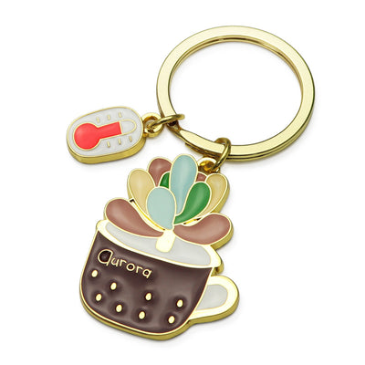 Llavero Suculenta Cactus Adorable para Mujer en Maceta - Image 11