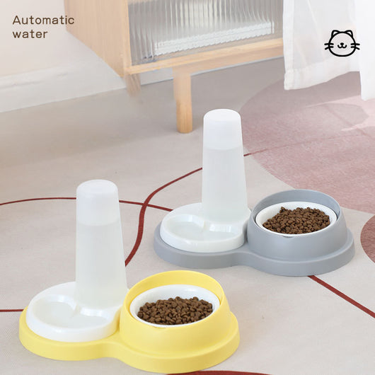 Comedero Doble para Mascotas con Protección Cervical y Base Antideslizante